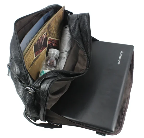 Full-Grain Leather Travel Duffle Bag