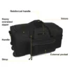 124L Heavy-Duty Rolling Tactical Duffel Bag