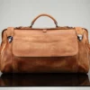 Vintage Genuine Leather Travel Duffel Bag