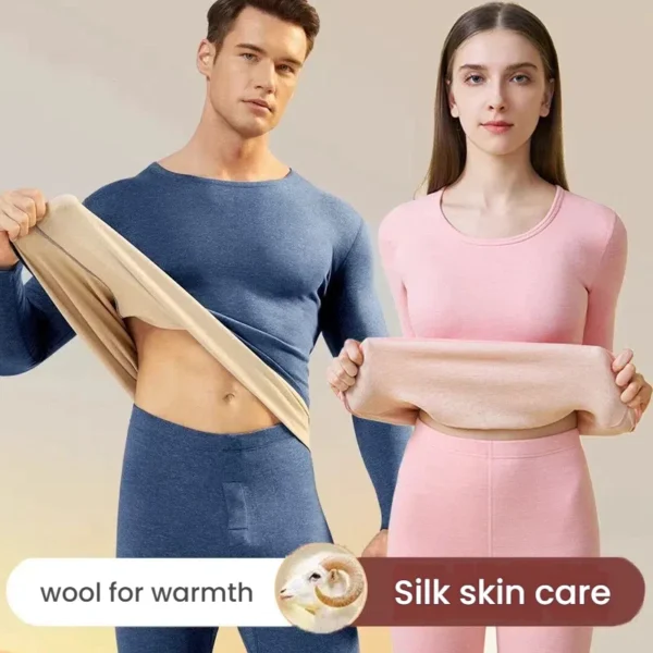 Cashmere Silk Thermal Underwear Set