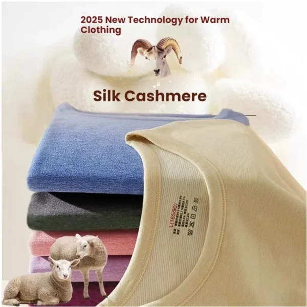 Cashmere Silk Thermal Underwear Set