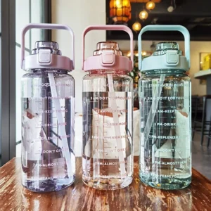 2L Sports Water Bottle with Straw